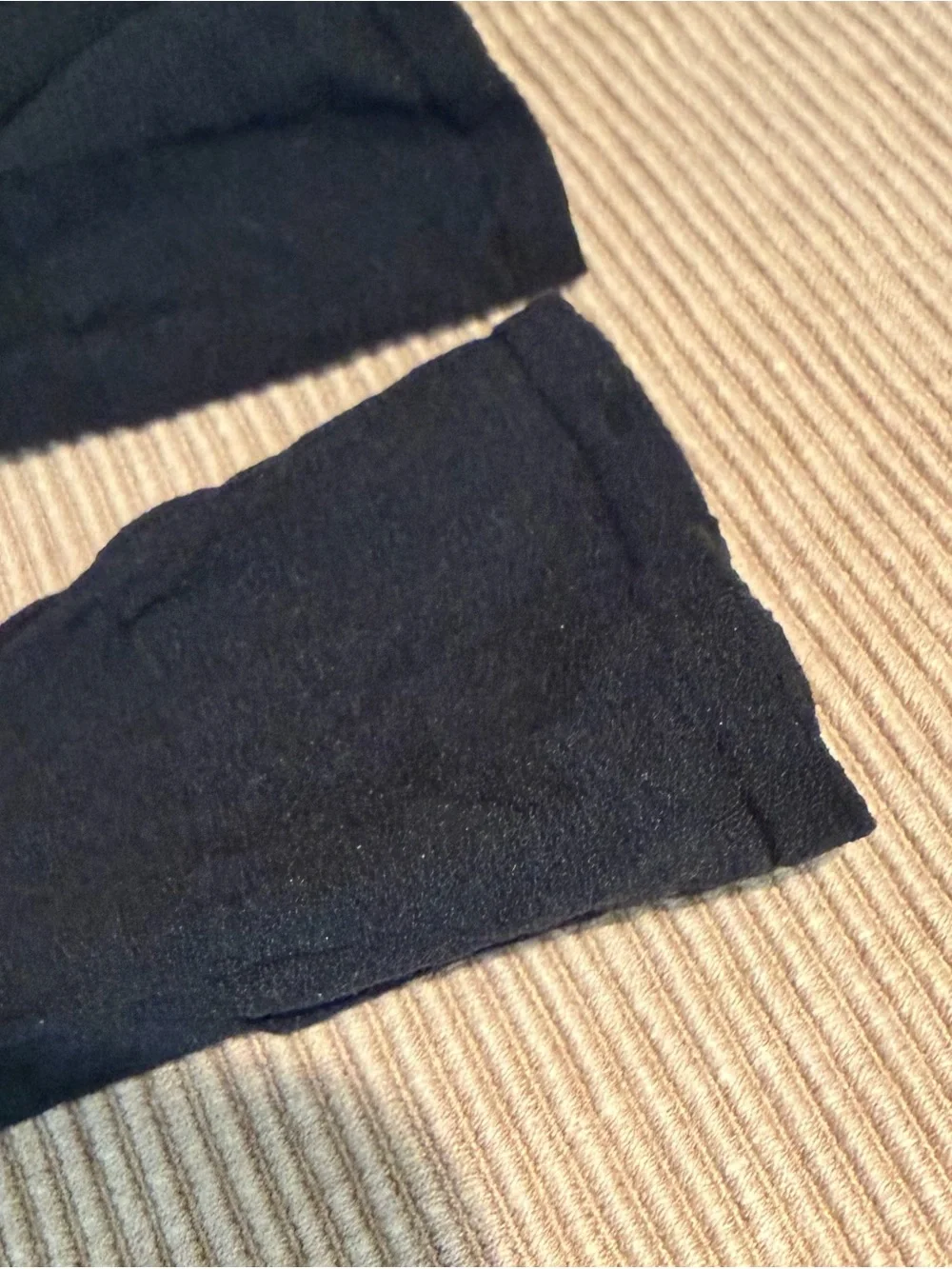 Vintage L'eggs Everyday Jet Black Knee Highs Lot of 4.5 Pairs (9 Pieces)